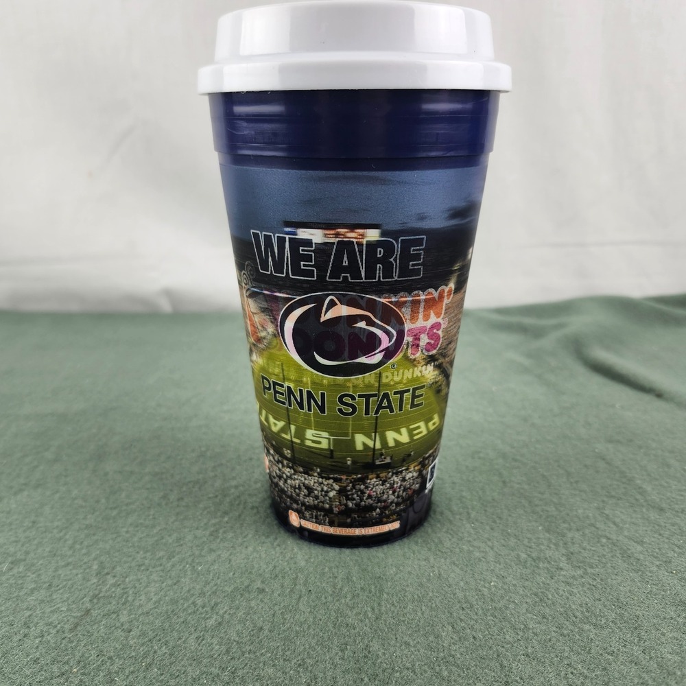 2015 Penn State Dunkin' Donut Travel Mug Tumbler Beaver Stadium Hologram